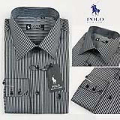 Ralph Lauren long sleeve dress shirt - black/white strip  No. 778